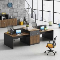 Modular workstation cubicle for 6 person office furniture desks