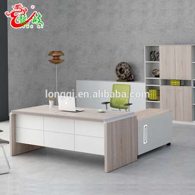 Good Quality Firm L Shape Modern Executive Desk Set Wooden Office Table