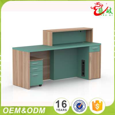 High quality popular modern office front desk reception counter table foshan shunde