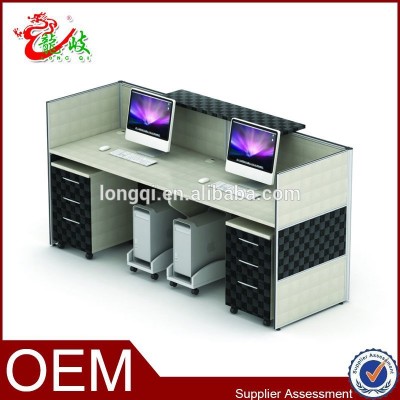 modern office furniture 2 seat reception table design